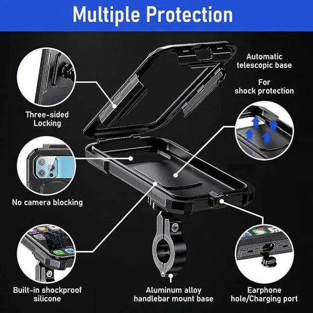 Waterproof Phone Holder - Universal Bike & Outdoor Mobile Mount