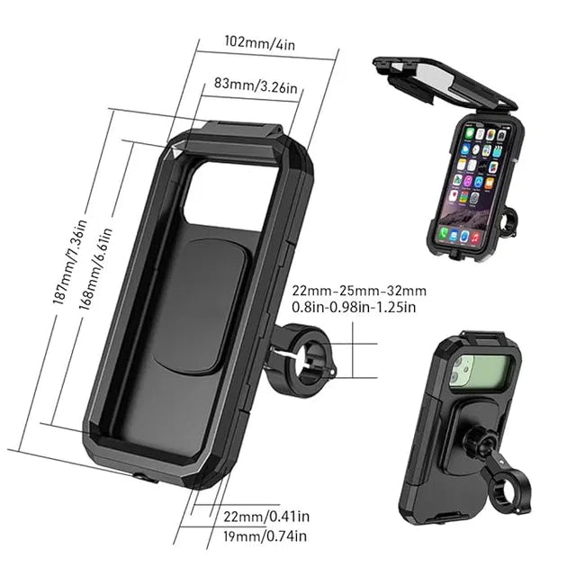 Waterproof Phone Holder - Universal Bike & Outdoor Mobile Mount