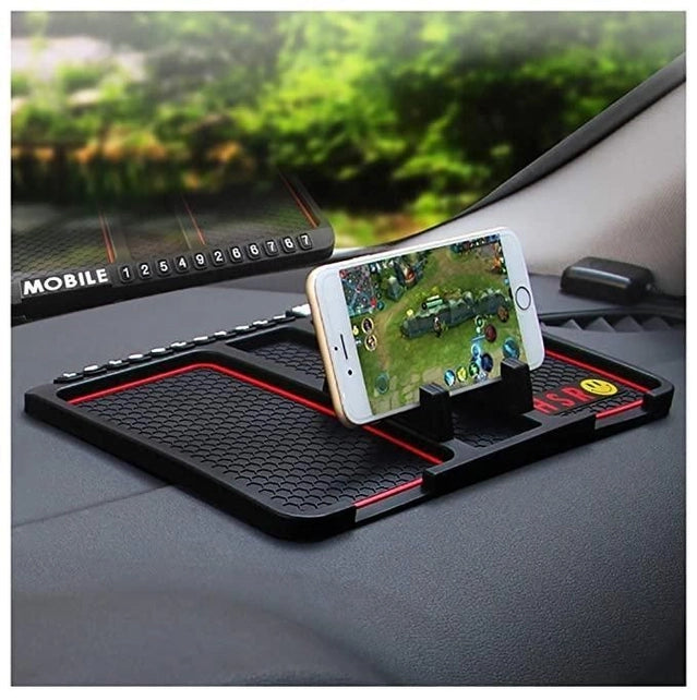 Anti-Slip Car Dashboard Phone Holder with Parking Card