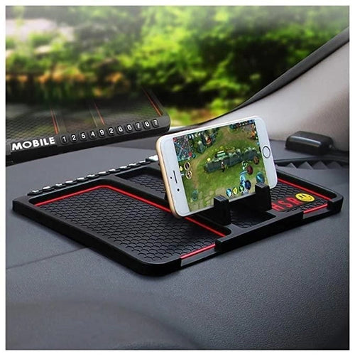 Anti-Slip Car Dashboard Phone Holder with Parking Card