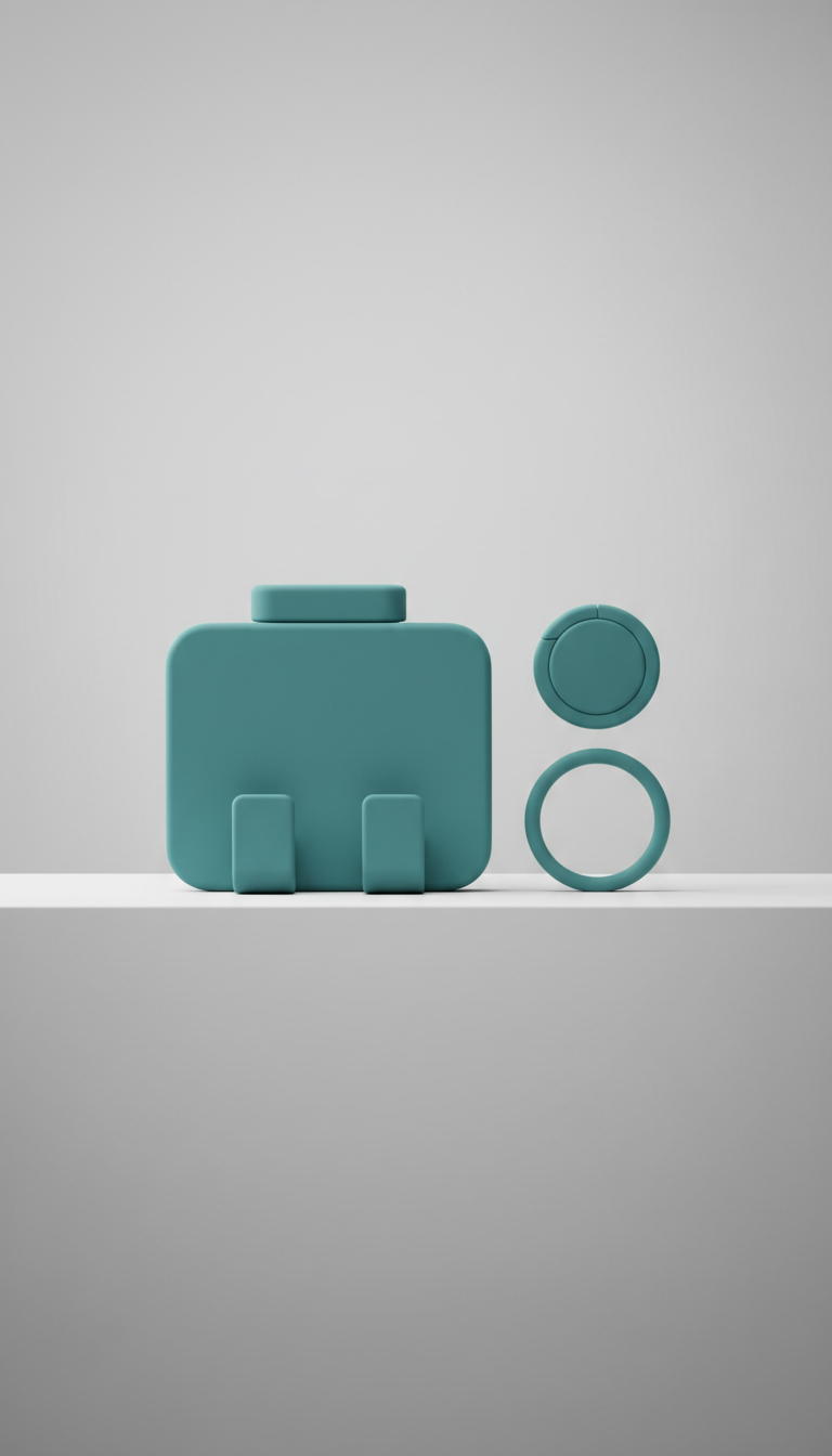 Teal Accent silicone cable organizer set